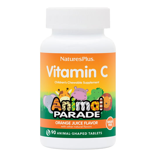 Frasco vitamina C niños NaturesPlus Animal Parade 90 tabletas