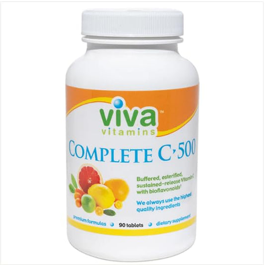 Vitamina C orgánica Viva Vitamins 500mg 90 tabletas
