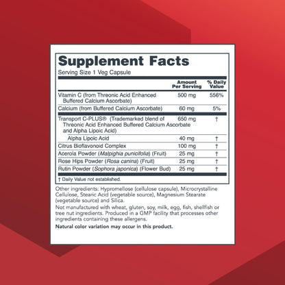 Vitamina c protosorb con ácido alfa lipoico para salud inmune
