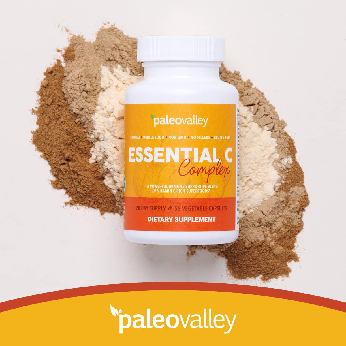 Vitamina c de superalimentos Paleovalley cápsulas