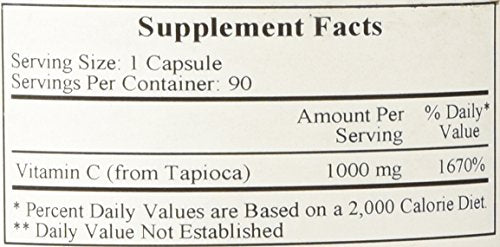 Vitamina c tapioca ecological formulas cápsulas