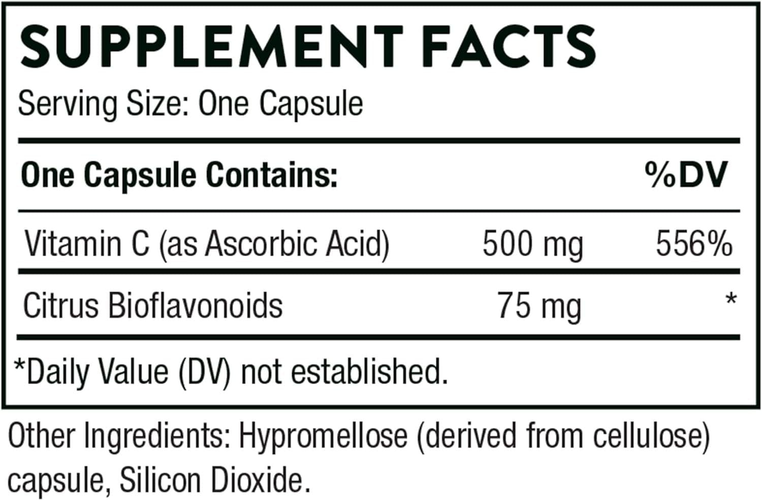Botella vitamina C de Thorne con flavonoides cítricos