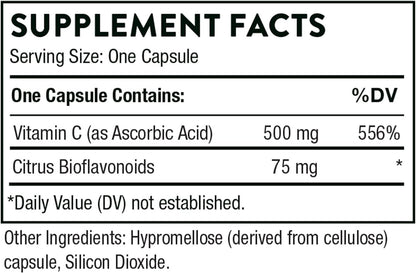 Botella vitamina C de Thorne con flavonoides cítricos