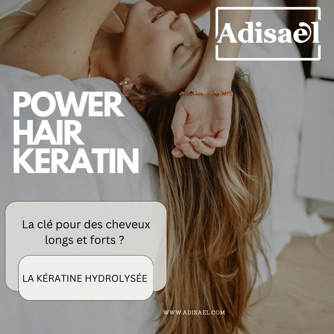 Vitamina cabello ADISAEL queratina y complejo b en cápsulas
