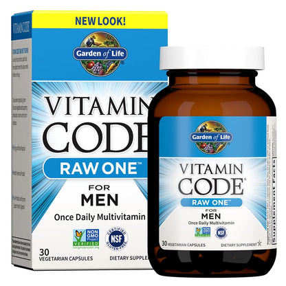 frente del multivitamínico garden of life para hombres