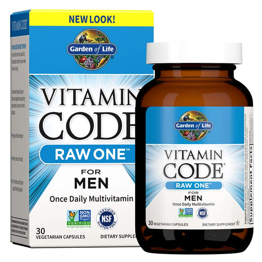 frente del multivitamínico garden of life para hombres