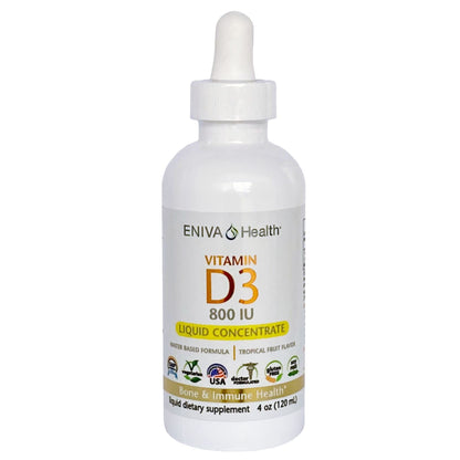 Botella de vitamina D líquida Eniva Health 120 ml