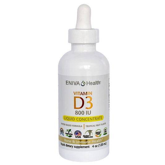 Botella de vitamina D líquida Eniva Health 120 ml