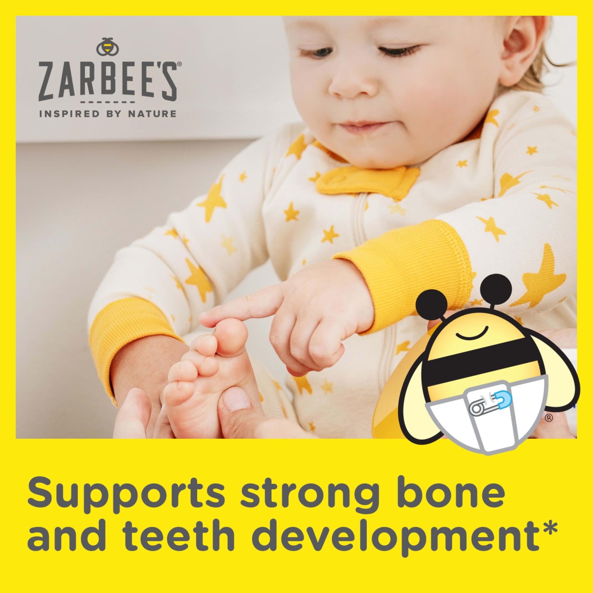 Vitamina D Zarbee's líquido para bebés y niños