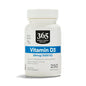 Vitamina D3 1000 IU 365 Whole Foods Market 250 cápsulas blandas paquete