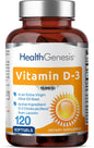 Vitamina D3 10000 UI Health Genesis 120 softgels botella