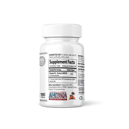 Vitamina d3 2000 ui tablets para huesos y músculos Nanowell