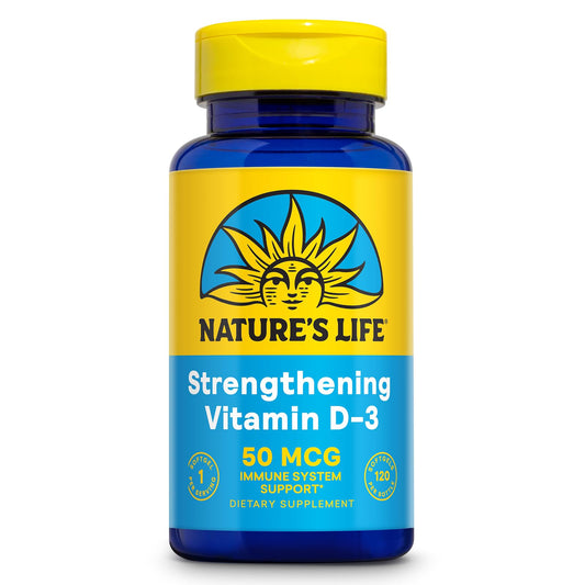 Vitamina D3 2000 UI Nature's Life botella 120 softgeles