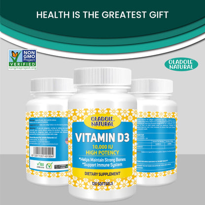 Vitamina D3 cápsulas blandas no OGM sin gluten
