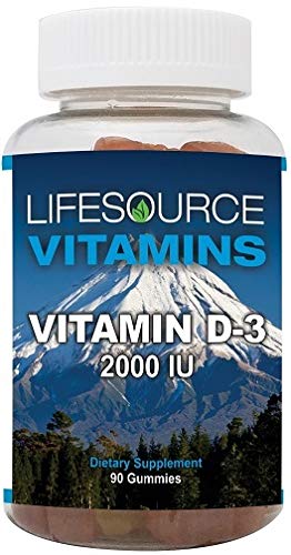 Vitamina D-3 gomitas sabor frutas mixtas LifeSource Vitamins