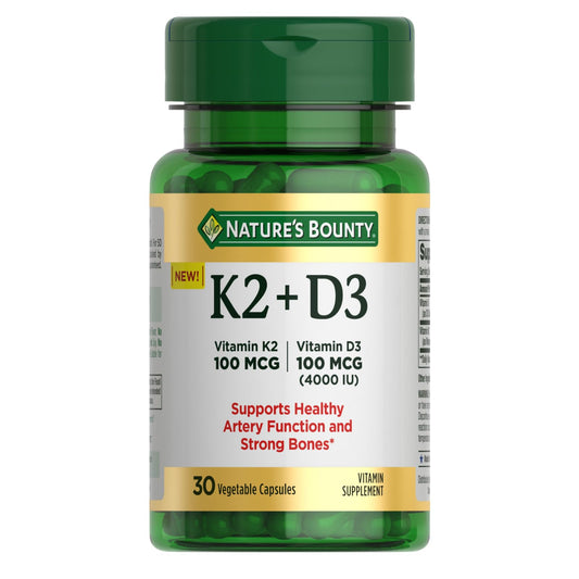 Suplemento de Vitamina D3 K2 de Nature's Bounty