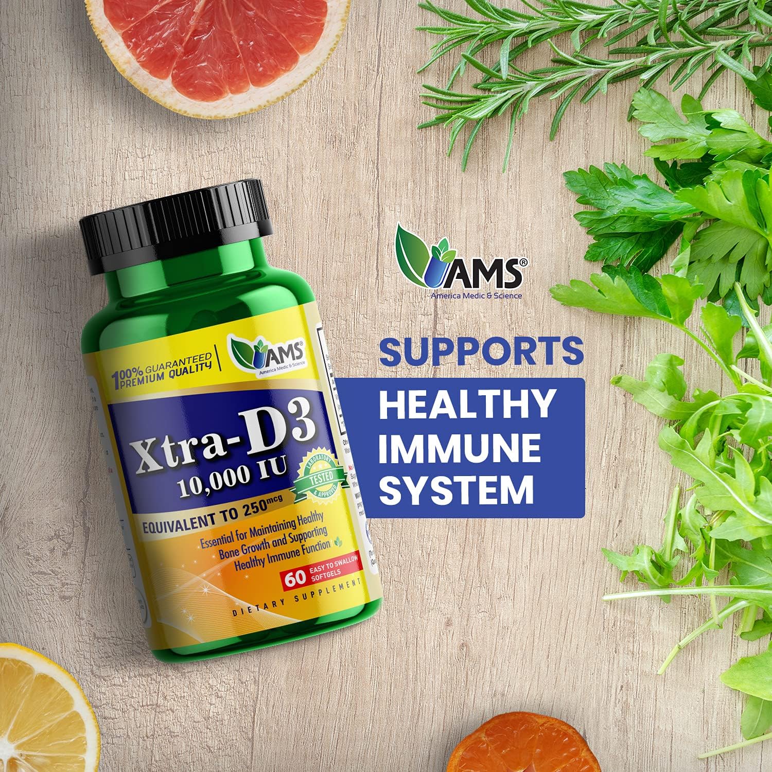 Vitamina D3 Xtra D3 para soporte inmunológico y salud pulmonar