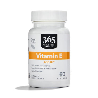 Vitamina E 400 IU 365 Whole Foods Market frasco 60 softgels