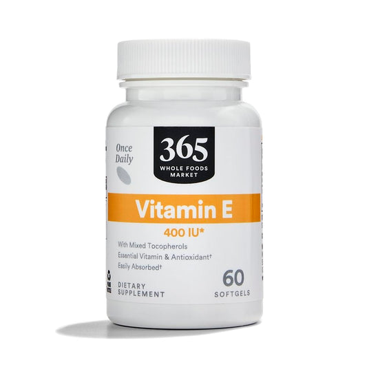 Vitamina E 400 IU 365 Whole Foods Market frasco 60 softgels