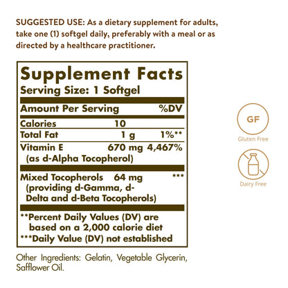 Vitamina e y b12 Solgar soporte inmunológico y piel