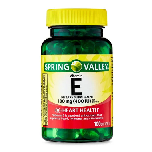 Detalle cápsulas de Vitamina E 400 UI para salud antioxidante