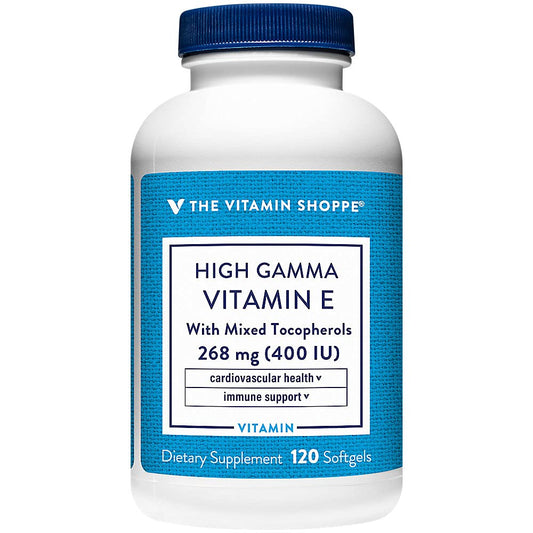 Frasco de Vitamina E Gamma Alta 400 UI The Vitamin Shoppe