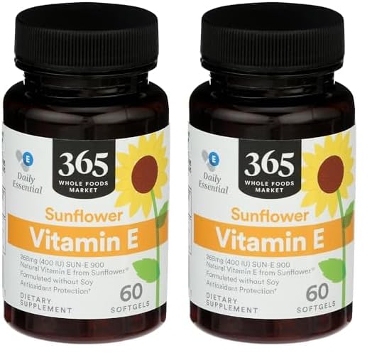 Cápsulas de vitamina E de girasol marca 365