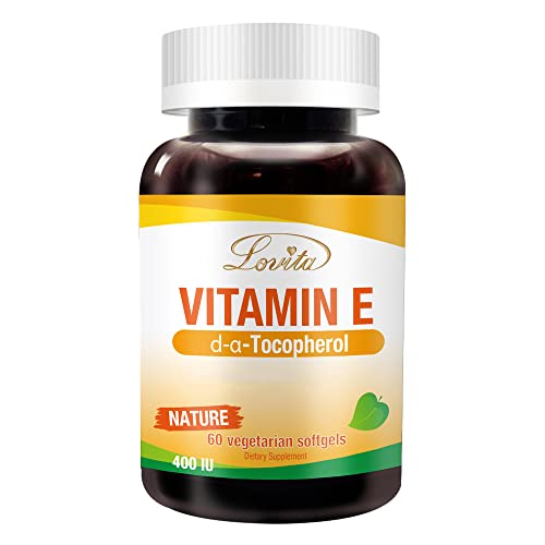 Vitamina e Lovita 400 UI softgels paquete frontal