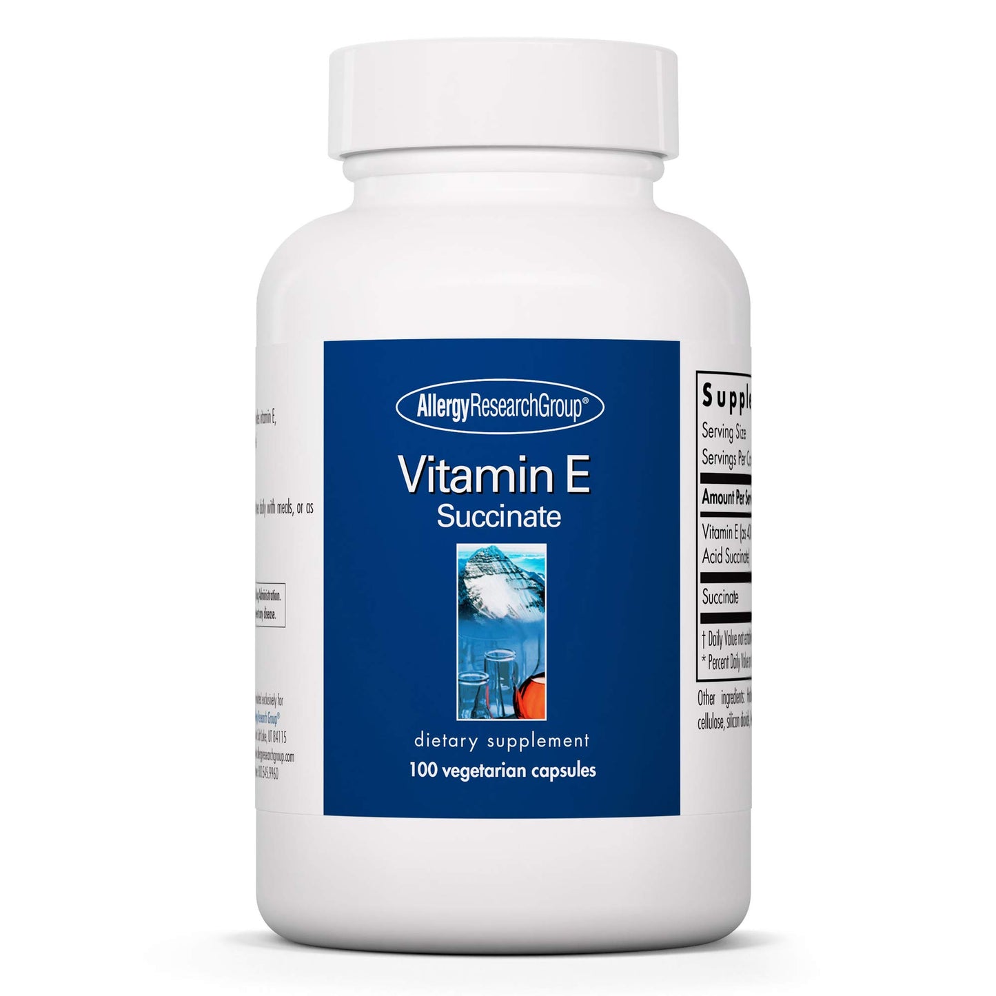 Vitamina E succinate cápsulas vegetarianas Allergy Research Group