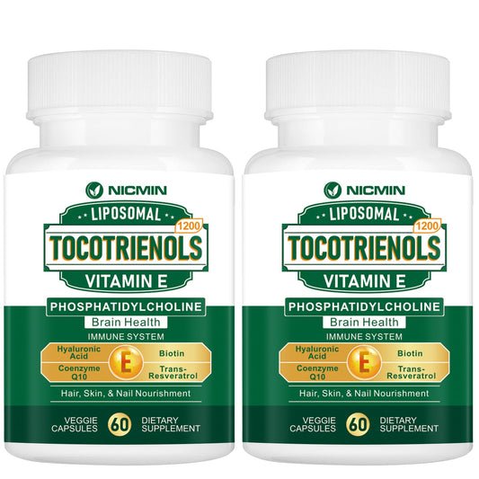 Botella Vitamina E Tocotrienoles NICMIN paquete 120 cápsulas