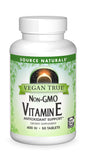 Botella de Vitamina E vegana Source Naturals 268 mg 50 tabletas