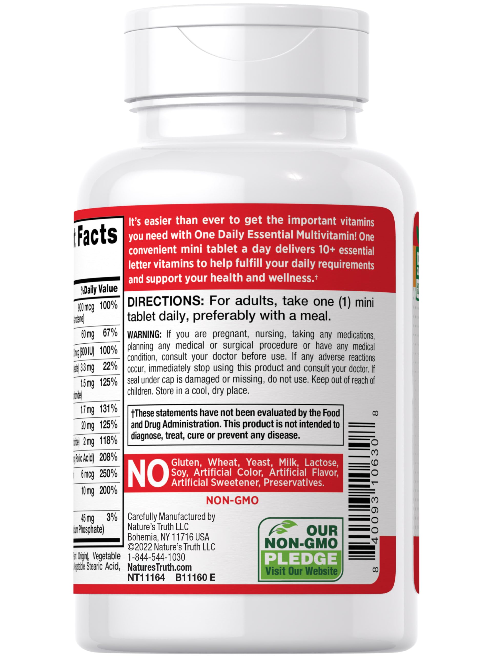 Vitamina innovadora Nature's Truth 365 tabletas