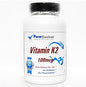 Vitamina k-2 natural 100mcg 200 cápsulas purecontrol suplementos caja frontal