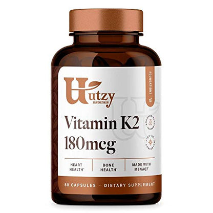 Botella vitamina k2 utzy naturals con 60 dosis MenaQ7