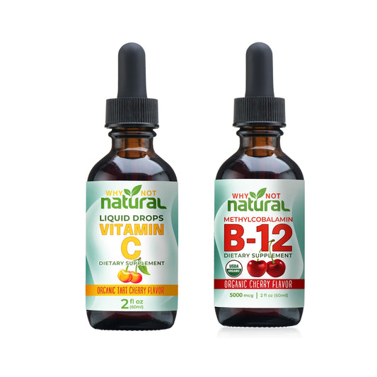Vitamina líquida C y B12 Why Not Natural botella
