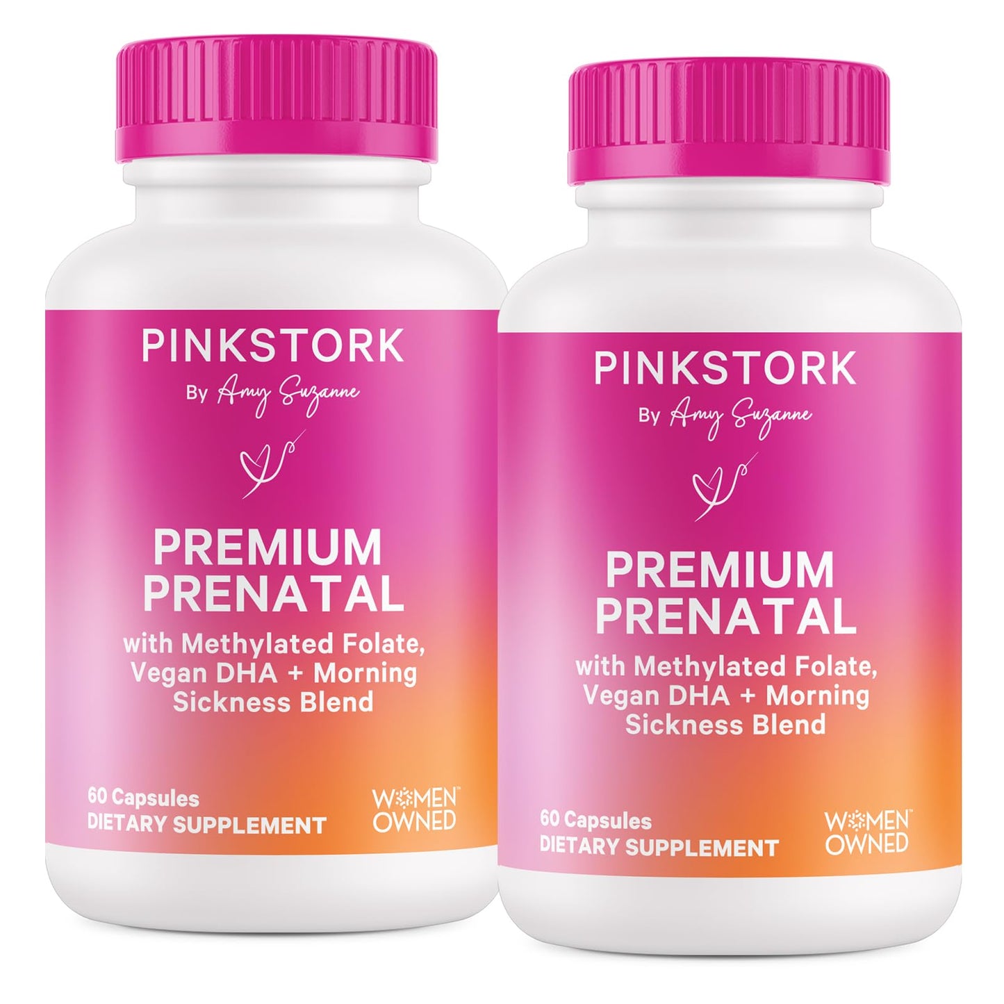 Vitamina prenatal Pink Stork Premium frasco principal