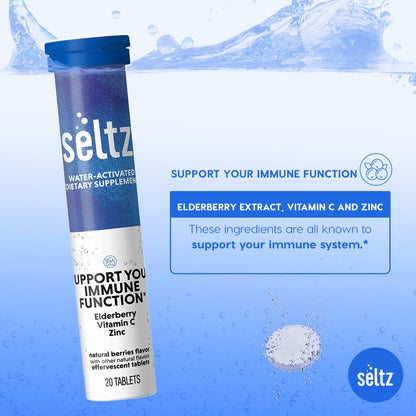 Vitamina Seltz Activada con Agua para Inmunidad