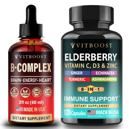 Frasco de vitamina vegana B12 con complejo B y magnesio