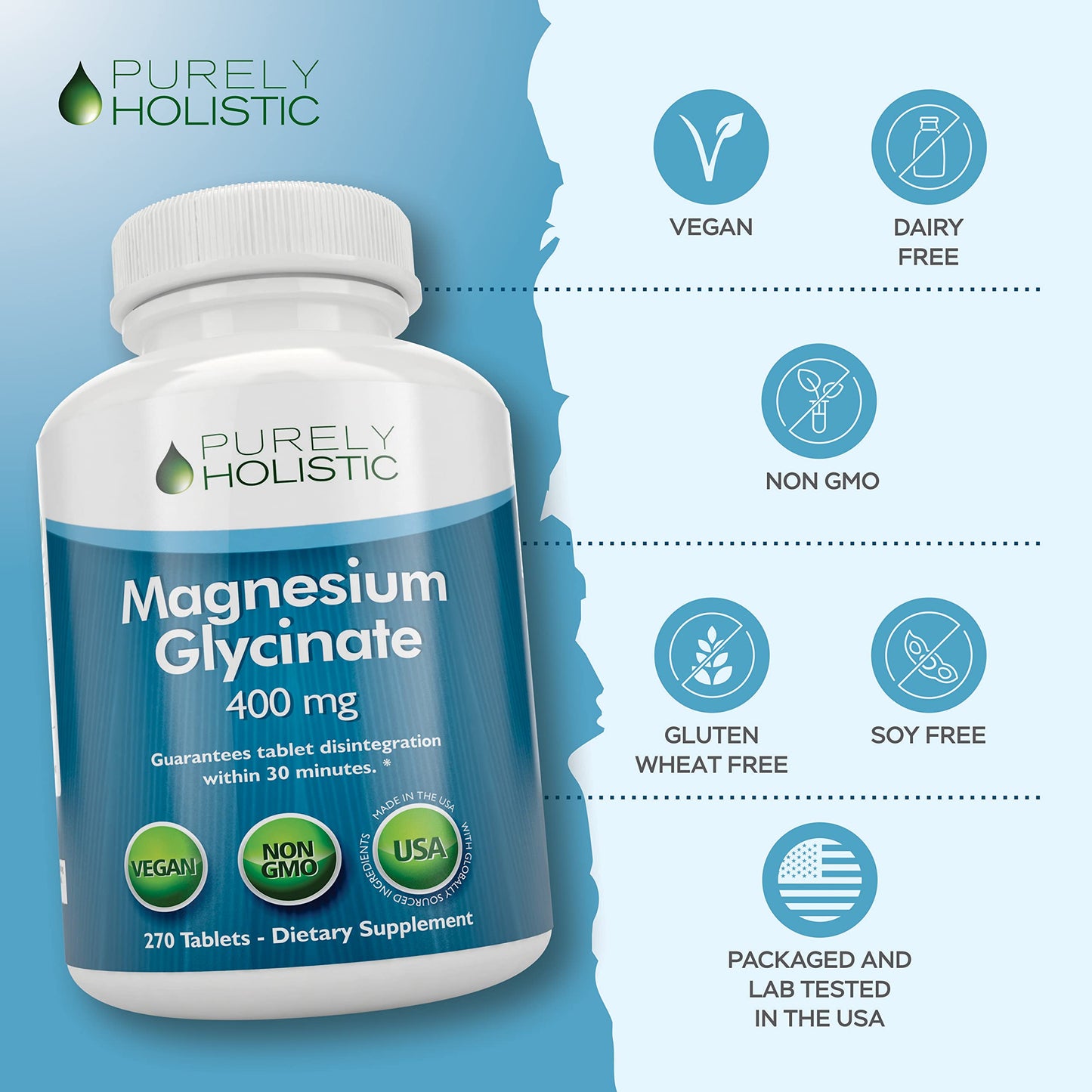 Vitaminas alta potencia b2 y magnesio glicinato