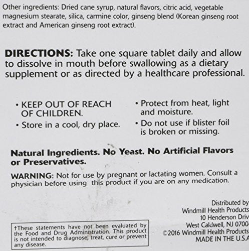 Vitaminas B-12 Windmill Super B-12 5000 mcg 30 pastillas naranja