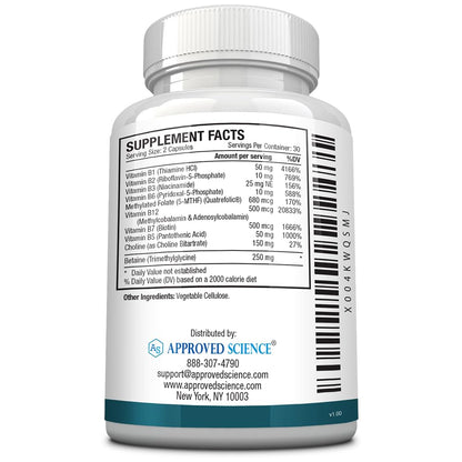 Vitaminas B activas y biodisponibles Approved Science methylated B
