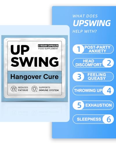 Vitaminas B y L-Cisteína en suplemento Upswing para fiestas