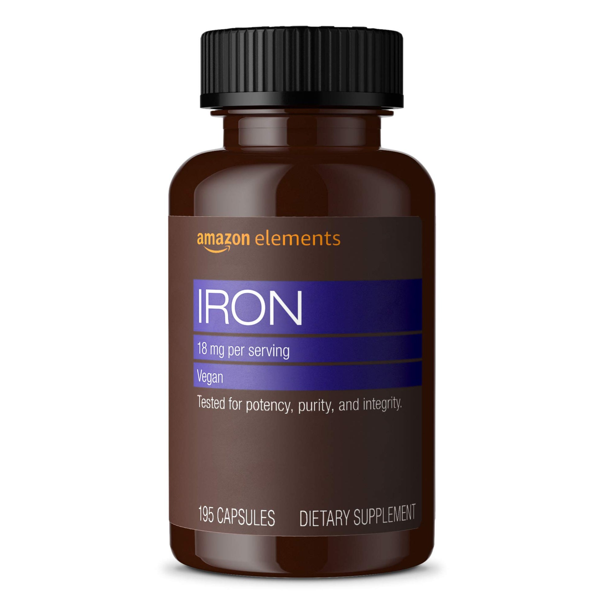 Vitaminas B12 y hierro Amazon Elements para energía y salud