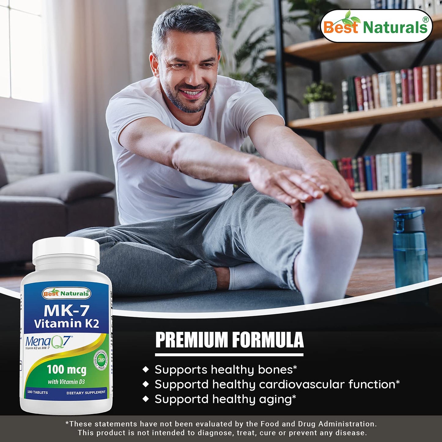 Vitaminas B12 y K2 para apoyo energético y óseo Best Naturals