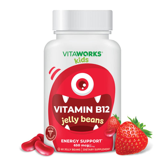 Vitaminas b12 gomitas naturales sabor bayas para niños