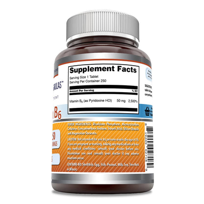Vitaminas B6 piridoxina envase y tabletas