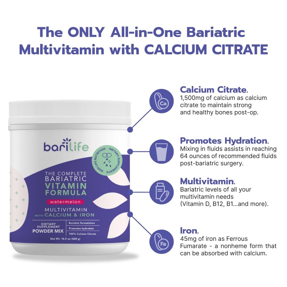 Bari Life vitaminas bariátricas con calcio y hierro