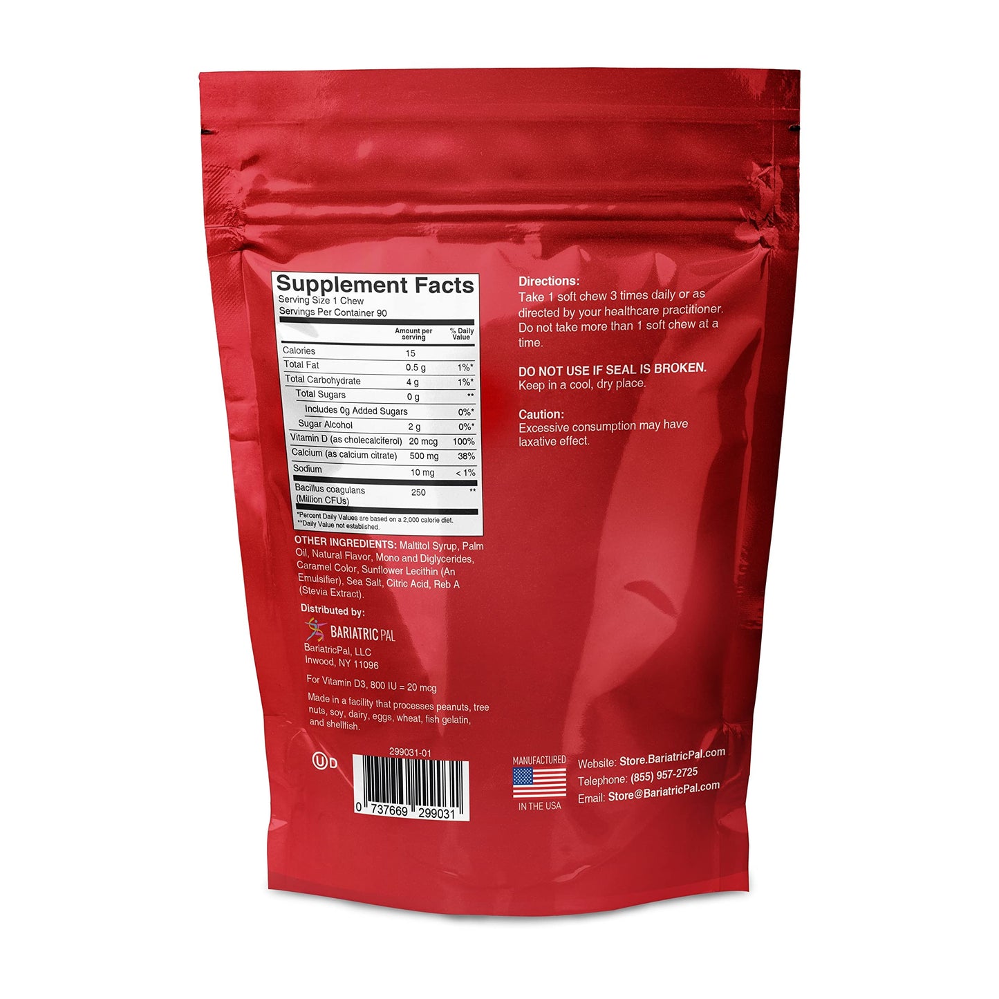 Vitaminas BariatricPal para cirugía bariátrica multivitaminas diarias