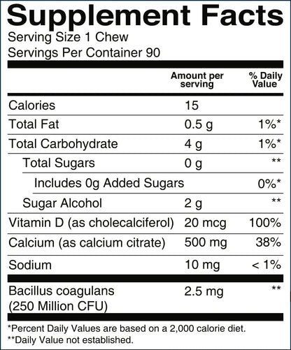 Vitaminas BariatricPal fáciles de tragar con probióticos y calcio