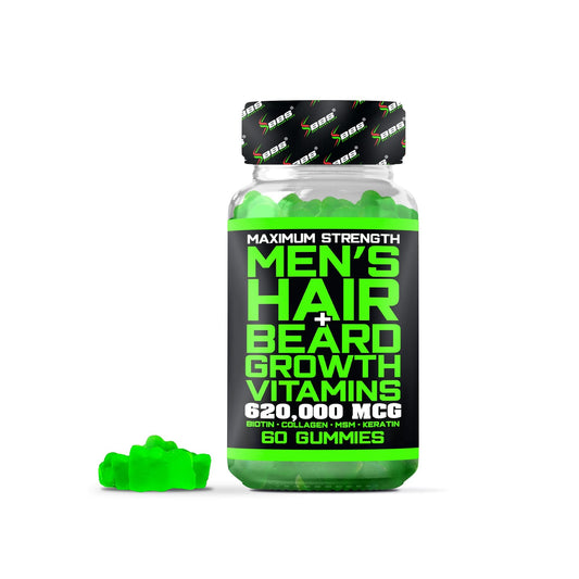 Vitaminas BBS para crecimiento de barba y cabello hombres